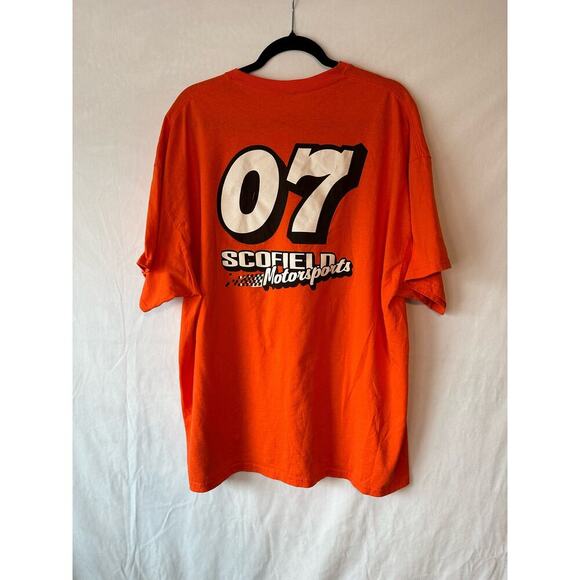 SCOFIELD MOTORSPORTS 07 Orange Size XL Shirt - Picture 2 of 2